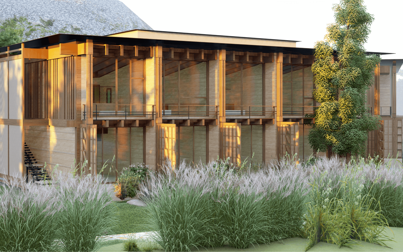 Ahama Guest Houses offers its guests a peaceful accommodation experience with its nature-inspired design in the heart of Gocek's protected forests. Inviting daylight in with its simple architecture, natural materials and large windows, these rooms combine the comfort of modern life with the serenity of nature.